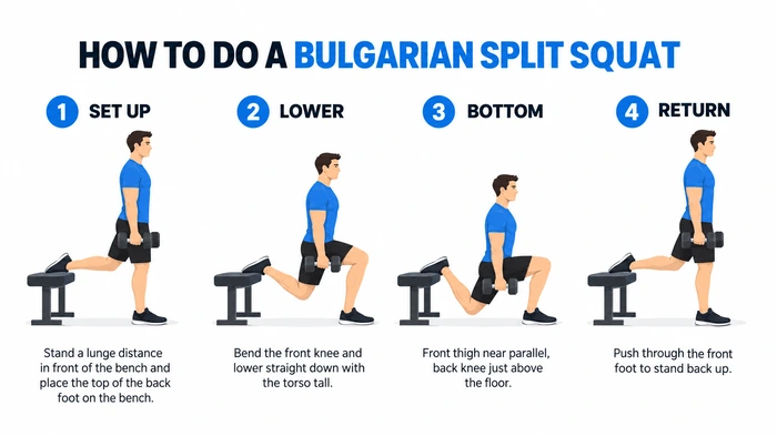 How to do a Bulgarian split squat