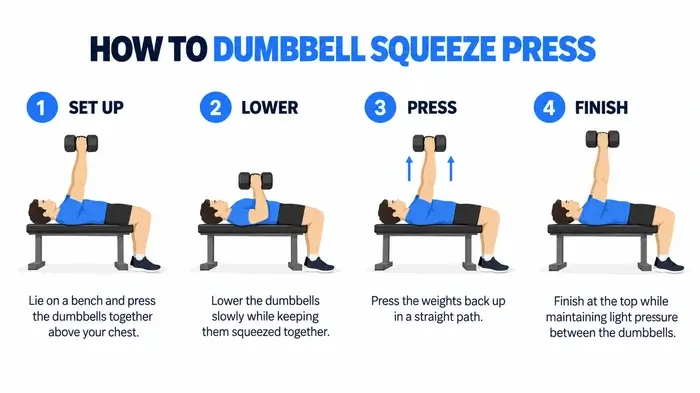 dumbbell squeeze press 1