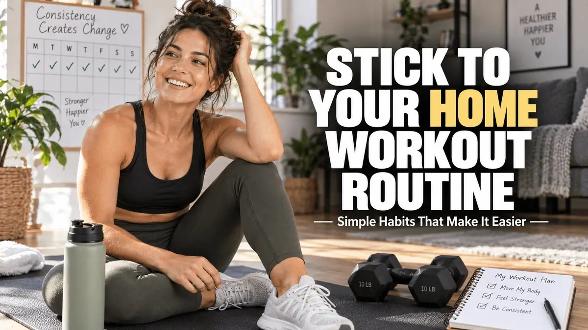 How to stick to a home workout routine with simple consistent habits